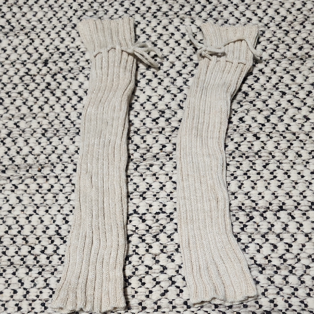 Maurices Ivory Knit Leg Warmers